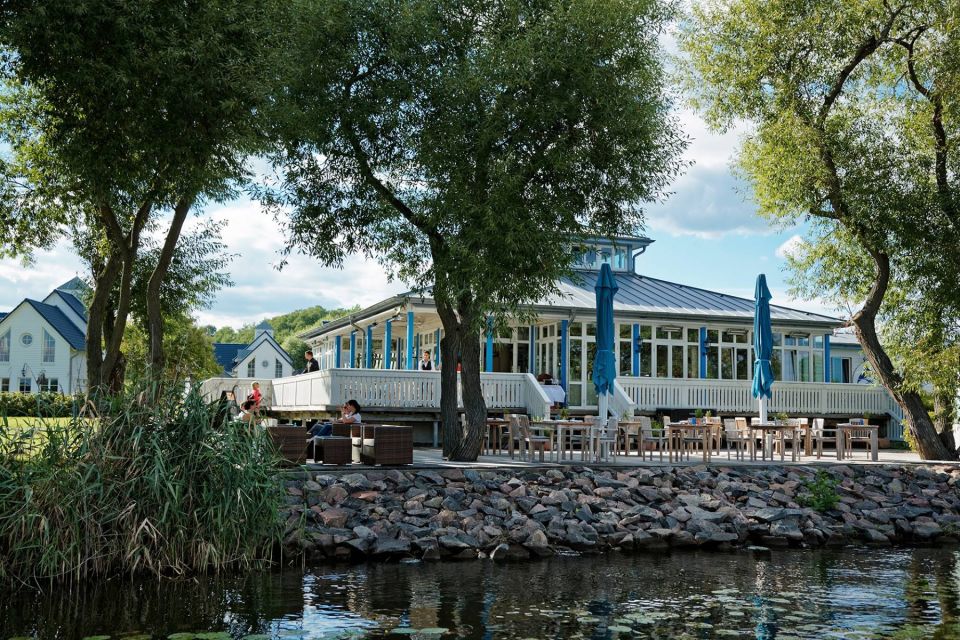 Terrasse des Hafenrestaurants Ernest im Resort Schwielowsee , Foto: Resort Schwielowsee Betriebs GmbH